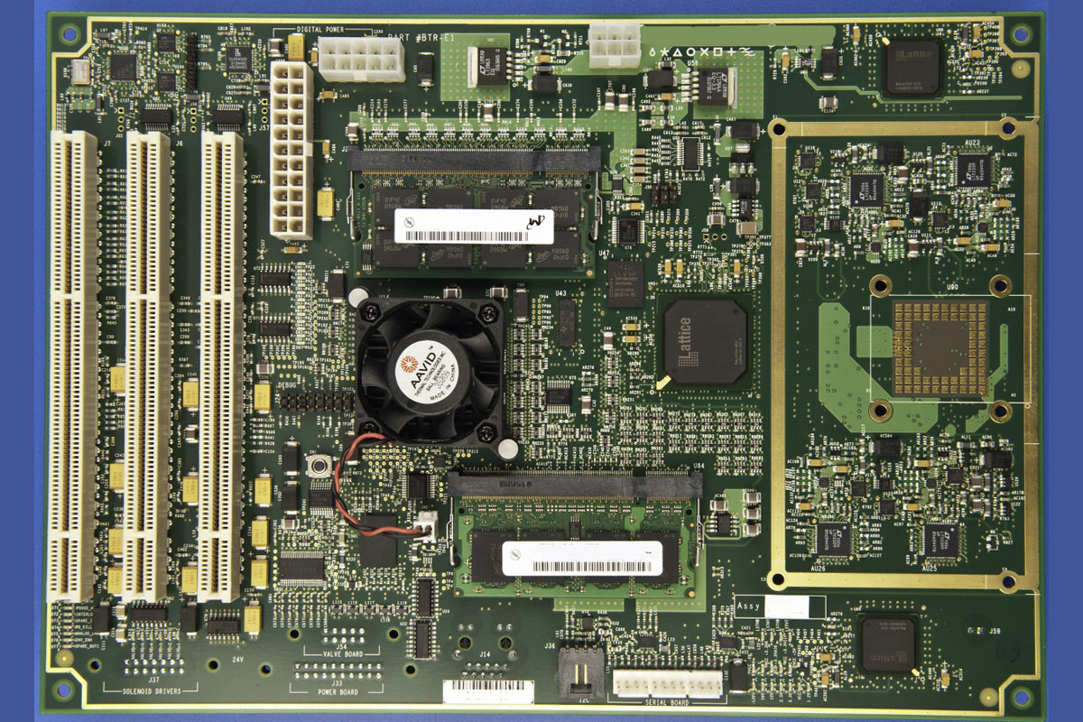 Foxtronics EMS Portfolio: Complex SMT Assembly with multiple BGAs and 16 Layer PCB