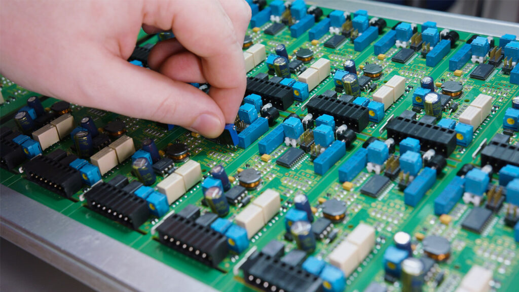 PCB Assembly manufacturing at Foxtronics EMS facility.